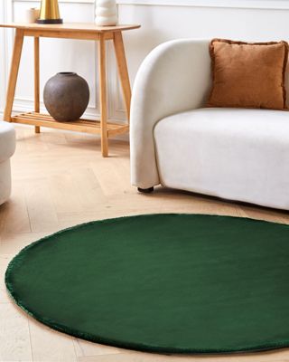 Tapis GESI Vert émeraude 140 cm Soie artificielle