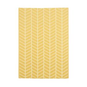 Tapis GoodHome cocoon jaune 120 x 170 cm