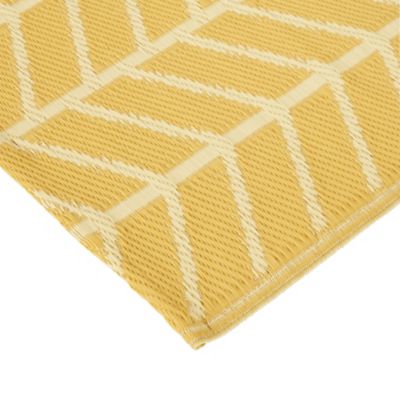 Tapis GoodHome cocoon jaune 120 x 170 cm