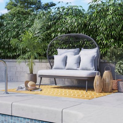 Tapis GoodHome cocoon jaune 160 x 230 cm