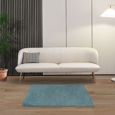 Tapis GoodHome Manzo 60 x 90 cm bleu