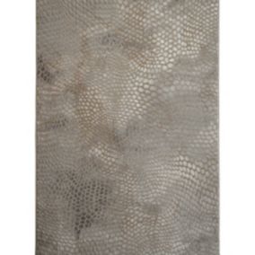 Tapis graphique motif croco gris beige 160x230