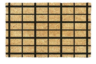 Tapis grattoit d'extérieur pvc gazon sur semelle L.60 x l.40 cm