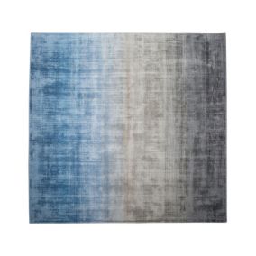 Tapis gris-bleu 200 x 200 cm ERCIS