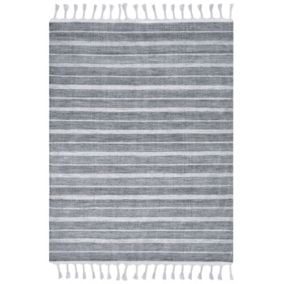 Tapis gris clair 160 x 230 cm BADEMLI