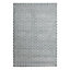 Tapis gris motifs géométriques blancs 160 x 230 cm