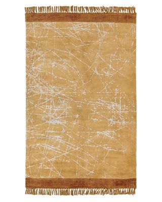 Tapis HANLI Orange 140 x 200 cm Soie artificielle