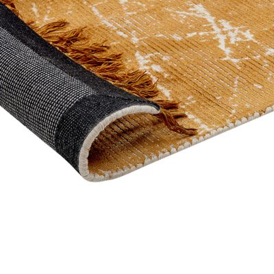 Tapis HANLI Orange 140 x 200 cm Soie artificielle