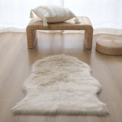 Tapis Hegoa beige 60 x 90 cm GoodHome