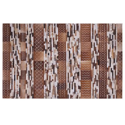 Tapis HEREKLI 140 x 200 cm Cuir Marron