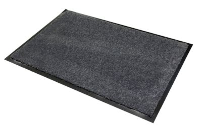 Tapis hygiène très absorbant noir L.90 x l.60 cm