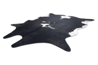 Tapis Imitation Peau De Vache, Vache G5070-3 Blanc Noir Cuir  155x195 cm C158 1 szt.