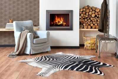 Tapis Imprimé Zèbre En Fausse Peau De Vache Pour Décoration Occidentale Pour Chambre à Coucher, Salon, 1,5 X 2 M