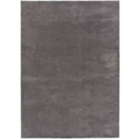 Tapis intérieur ATTICGO anthracite rectangulaire uni 140x200 cm LOFT