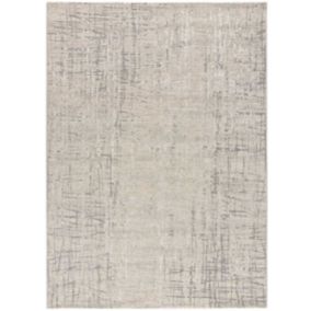 Tapis intérieur ATTICGO argent rectangulaire abstrait 133x190 cm SENSATION