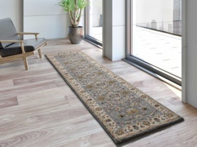 Tapis intérieur ATTICGO argent rectangulaire classique 67x250 cm CLASSIC