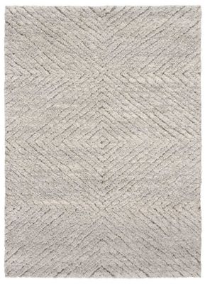 Tapis intérieur ATTICGO argent rectangulaire shaggy 120x170 cm ATESA