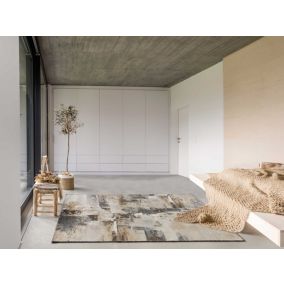 Tapis intérieur ATTICGO beige rectangulaire abstrait 120x170 cm AYDIN