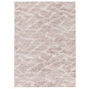 Tapis intérieur ATTICGO beige rectangulaire abstrait 140x200 cm CLASS