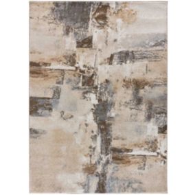 Tapis intérieur ATTICGO beige rectangulaire abstrait 160x230 cm AYDIN