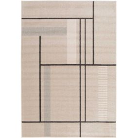 Tapis intérieur ATTICGO beige rectangulaire géométrique 160x230 cm DOMUS