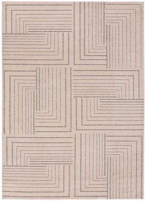 Tapis intérieur ATTICGO beige rectangulaire géométrique 160x230 cm PAULA