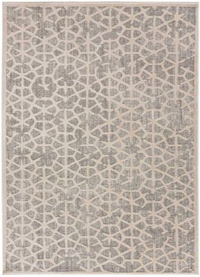 Tapis intérieur ATTICGO beige rectangulaire géométrique 80x150 cm PAULA