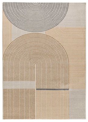 Tapis intérieur ATTICGO beige rectangulaire scandinave 140x200 cm GARDEN