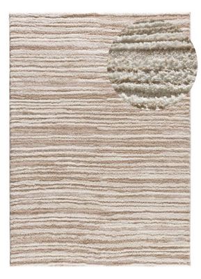 Tapis intérieur ATTICGO beige rectangulaire scandinave 140x200 cm LIMA