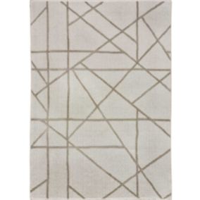 Tapis intérieur ATTICGO beige rectangulaire éthnique 120x170 cm LUX