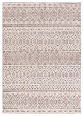 Tapis intérieur ATTICGO beige rectangulaire éthnique avec relief 134x200 cm ELEMENT