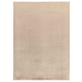 Tapis intérieur ATTICGO beige rectangulaire uni 160x220 cm CORALINE