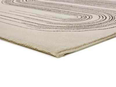 Tapis intérieur ATTICGO blanc rectangulaire scandinave 160x230 cm GARDEN