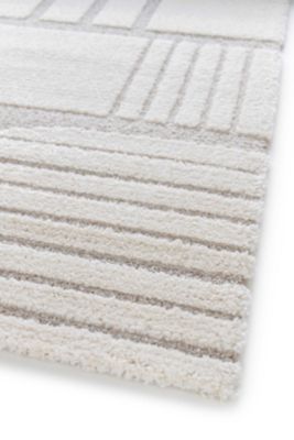 Tapis intérieur ATTICGO blanc rectangulaire scandinave 80x150 cm SNOWY
