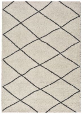 Tapis intérieur ATTICGO blanc rectangulaire éthnique 80x150 cm ATLAS