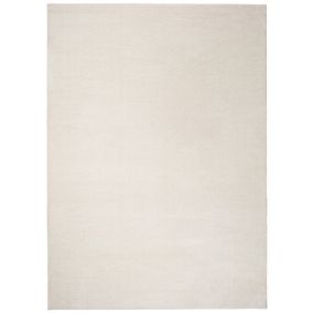 Tapis intérieur ATTICGO blanc rectangulaire uni 140x200 cm MONTANA