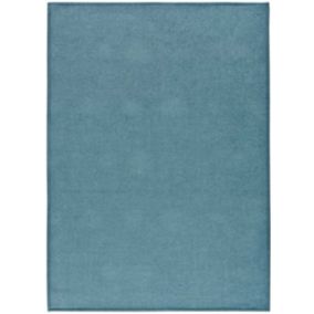 Tapis intérieur ATTICGO bleu rectangulaire uni 120x170 cm HARRIS