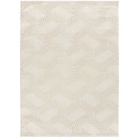 Tapis intérieur ATTICGO crème rectangulaire géométrique 120x170 cm SIGN