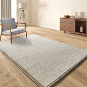 Tapis intérieur ATTICGO crème rectangulaire scandinave 120x170 cm CANDELA