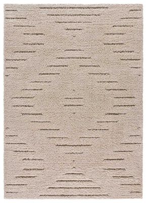 Tapis intérieur ATTICGO crème rectangulaire shaggy 160x230 cm ATESA