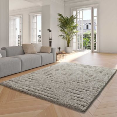 Tapis intérieur ATTICGO crème rectangulaire shaggy 160x230 cm ATESA