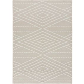 Tapis intérieur ATTICGO crème rectangulaire éthnique 120x170 cm LUX