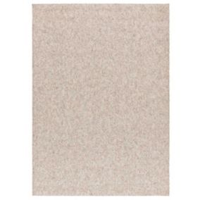 Tapis intérieur ATTICGO crème rectangulaire uni 120x170 cm PETRA