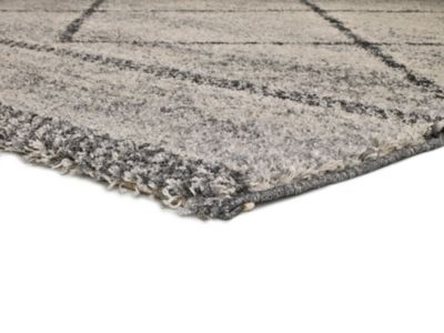 Tapis intérieur ATTICGO gris rectangulaire éthnique 80x150 cm KASBAH