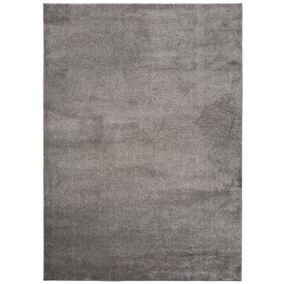 Tapis intérieur ATTICGO gris rectangulaire uni 160x230 cm MONTANA