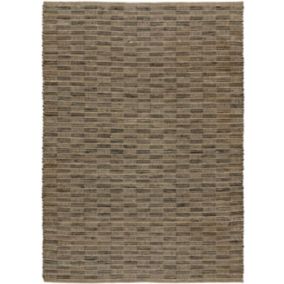 Tapis intérieur ATTICGO marron rectangulaire naturel 160x230 cm POONA