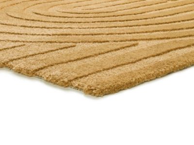 Tapis intérieur ATTICGO moutarde rectangulaire scandinave 120x170 cm SNOWY