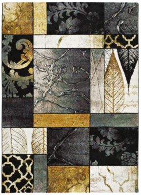 Tapis intérieur ATTICGO multicolore rectangulaire abstrait 120x170 cm BIANCA