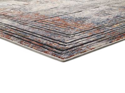 Tapis intérieur ATTICGO multicolore rectangulaire abstrait 77x150 cm TRUVA