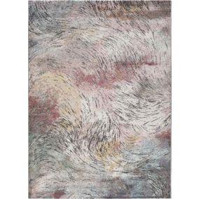 Tapis intérieur ATTICGO multicolore rectangulaire abstrait 80x150 cm AMIRA